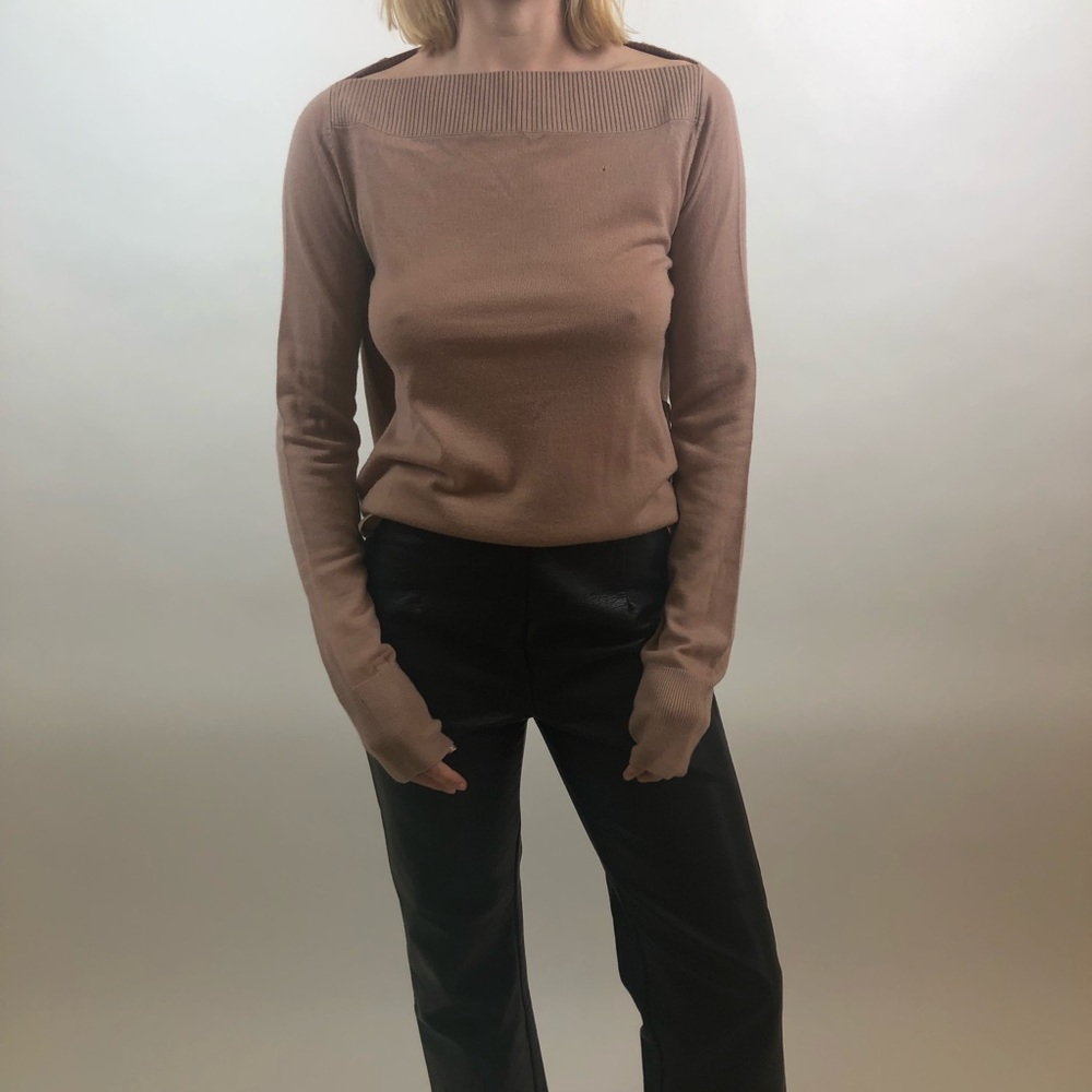 muted pink/mauve dion lee sweater
